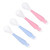 Shulemin Cartoon Dog Baby Infant Soft Bendable Food Feeding Spoon Fork Cutlery Set