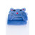 Little Ashkim Htc001 Baby Cat Hooded Turkish Towel - Blue, 0-24 Months