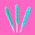 Hilco Candy Crystals Blue Raspberry Flavored Blue Candy Stirrers, 4.23 Oz, 8 Pack