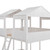 Full Over Full House Bunk Bed With Roof, Wood House Bunk Bed With Window, Safety Guardrail, Ladder For Kids Teens Girls Boys, No Box Spring Needed, White 78.7"l X 56.2"w X 85.5"h