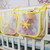 Fovolat Baby Crib Hangings Mesh Bag-household Storage Diapers With 3 Separated Pockets-multifunctional Cartoon Design Diapers For Baby Crib