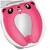 Uwantme Toddler Portable Toilet Seat With Splash Guard, Pink Anti-slip Pad Toilet Seat Cover Potty Training Seat