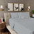 Aireolux 1000 Thread Count Egyptian Cotton Sateen Sheet Set, Full, Soft Silver (4 Pieces)