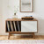 Modway Envision Vinyl Record Display Stand In Walnut White