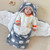 Juebong Black Friday Deals 2022! Toddler Baby Boys Girls Cute Cartoon Pattern Bear Ears Winter Thick Keep Warm Swaddle Sleeping Bag