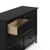 Storkcraft Kenton 6 Drawer Modern Double Dresser Black