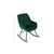 Luxenhome Upholstered Green Velvet Rocker