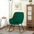 Luxenhome Upholstered Green Velvet Rocker