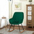 Luxenhome Upholstered Green Velvet Rocker