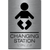 Changing Station Sign-steel / Black (1 Unit)