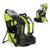 Besrey Baby Hiking Backpack Carrier For Toddlers, Waterproof & Lightweight Outdoor Backpack Framed Carrier, Green
