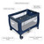 Gymax Blue Portable Baby Playard Playpen Nursery Center W/ Mattress Foldable Design