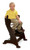 Badger Basket - Wooden High Chair, Espresso