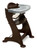 Badger Basket - Wooden High Chair, Espresso