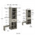 Little Seeds Nova Grow With Me Grey Oak Adjustable Kids’ Closet Organizer System