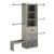 Little Seeds Nova Grow With Me Grey Oak Adjustable Kids’ Closet Organizer System