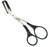 Nogis Professional Precision Trimmer Eyebrow Scissors Remover Beauty Tool With Comb And Non Slip Finger Grips Black Silver Tone For Men