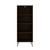 Manhattan Comfort 139gmc5 Rockefeller Bookcase 1.0 With 4 Shelves & Metal Legs In Brown, 54.33 X 21.26 X 11.53 In.