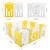 Baby Playpen 14 Panels Foldable Kids Safety Play Yard, Game Panel And Gate For Children Toddlers, Yellow&white