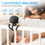 Mamtopia Baby Stroller Fan With Night Light Rechargeable Bladeless Fan With Flexible Tripod Black