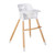 Be Mindful Convertible Adjustable Modern Children's Baby High Chair, White