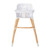 Be Mindful Convertible Adjustable Modern Children's Baby High Chair, White
