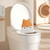 Cartoon Toilet Training Seat Cushion Portable With Backrest Universal Potties Orange