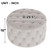 29.5"wide Classic Button Tufted Velvet Round Ottoman Living Room Footrest Without Storage