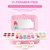 Fyeme Portable Baby Children Cosmetics Beauty Mini Box Makeup Infant Girl Toys Play House Girls With Toy Makeup Cosmetics Accessories Eye Shadow Lip Gloss