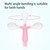 Pointerteck Baby Spoons Forks With Travel Safe Case For Babies, Feeding Training Spoon Easy Grip Bendable, Perfect Self Feeding Learning Stand Spoons Forks Pink