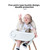 3 In 1 Convertible Baby High Chair, Wooden Highchair W/double Removable Tray, Infant Feeding Chair-toddler Chair, Adjustable Legs, Detachable Footrest & Pu Cushion, 5-point Harness