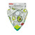 Nuby Soft Trends Avocado & Banana Muslin Bib With Teething Corner - 2 Pack