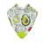 Nuby Soft Trends Avocado & Banana Muslin Bib With Teething Corner - 2 Pack