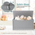Kids Toy Box Storage Chest, Wood Kids Toy Storage Bench For Boys Girls, Entryway Storage Bench For Hallway, Bedroom, Gray, R542