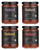 Naked Infusions Organic Gourmet Salsa - Variety Pack - Mild - Medium - Extra Hot - Garlic - 4 X 16 Oz Jars