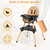 Babyjoy 5-in-1 Baby High Chair Infant Wooden Convertible Chair 5-point Seat Belt Coffee