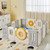 Lazybuddy 18 Panels Foldable Baby Playpen Toddler Activity Center Safety Play Yard - Gray