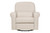 Davinci Ruby Recliner And Swivel Glider In Cream With Cream Piping