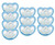Jollypop 0-3 Months Pacifier 10 Pack Unscented - Blue