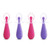 Munchkin Gentle Silicone Trainer Spoon, Pink/purple, 2 Pack