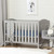 South Shore Angel Baby 2 In 1 Convertible Crib, Soft Gray