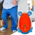 Kids Urinal Frog Cartoon Design Boy Toilet Potty Training Urinal Wall Hung Urinal 1pcs Plastic Blue