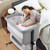 Nordmiex Baby Bassinet 3 In 1 Adjustable Bedside Sleeper Bed For Infant Baby With Breathable Net, Light Gray