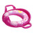 Soft Padded Seat Toilet With Handles - Rose Red, 37.5x28cm