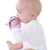 Esafio Penguin Buddy Never Drop Silicone Baby Teething Toy For 0-6month Infants, Baby Chew Toys For Sucking Needs, Hand Pacifier For Breast Feeding Babies, Car Seat Toy For New Born,light Purple