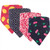 Hudson Baby Infant Girl Cotton Bandana Bibs 4pk, Cherry, One Size
