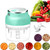 Visland Electric Garlic Chopper, 150ml Mini Garlic Chopper Portable Wireless Food Processor, Garlic Masher Mincer Crusher, Small Food Grinder With 3 Blades For Chop Onion Meat Nut Veggie Baby Food