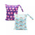 2-pack Baby Cloth Diaper Bag Nappy Storage Bag Zipper Reusable Waterproof Wet Bag 14.17x11.81 Inch