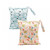 2-pack Baby Cloth Diaper Bag Nappy Storage Bag Zipper Reusable Waterproof Wet Bag 14.17x11.81 Inch