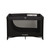 Portable Crib Baby Playpen With Mattress And Carry Bag (black)